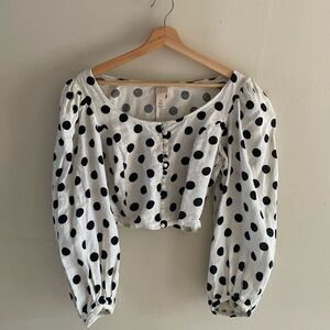 H&M BALLOON SLEEVE TOP